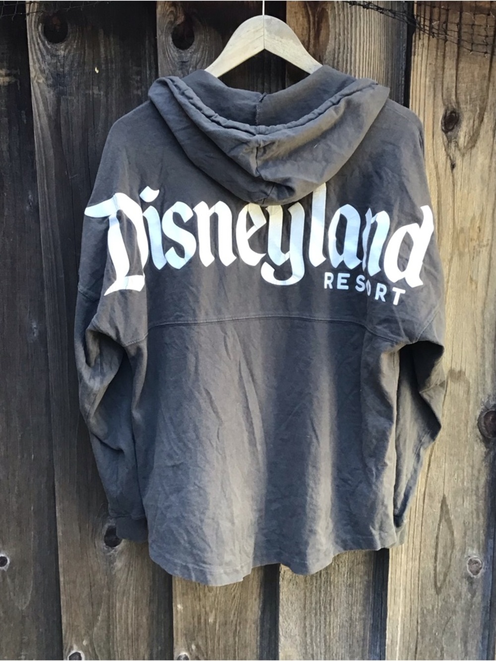Disney Disneyland Resort Spirit Jersey Hoodie Gray Sweater Adult Medium